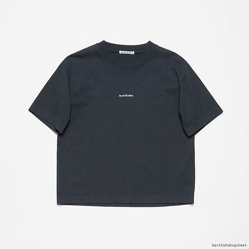 Acne Studios 2090-80 Black Style Ac908042 Stockholm Logo T-Shirt Logo Detail
