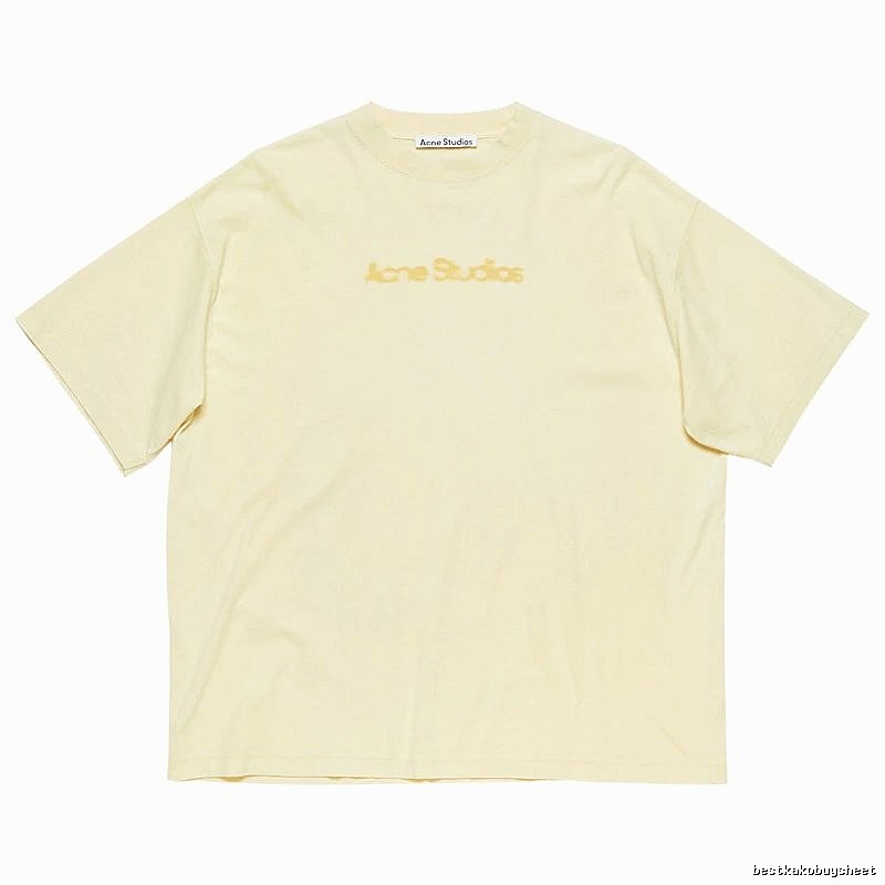 Acne Studios 2090-80 Yellow Style Ac908039 Stockholm Logo T-Shirt Everyday Rotation