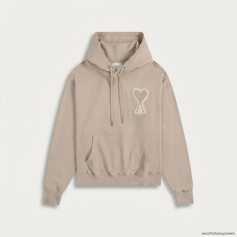 AMI Love Trend Brand Beige Sweatshirt