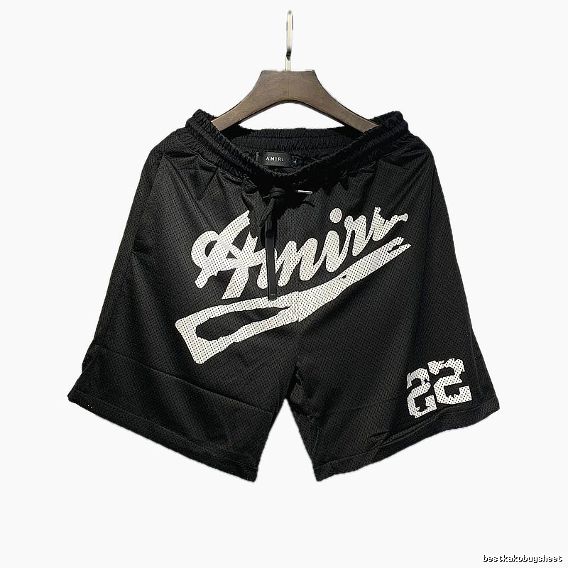 AMIRI Printed Street Style Black Shorts