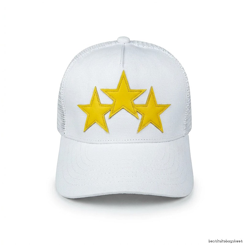 AMIRI Starry Trendy Cool Style White Hat