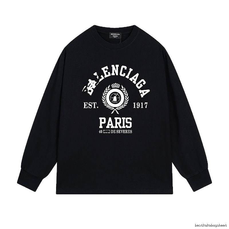 Balenciaga retro black long-sleeve