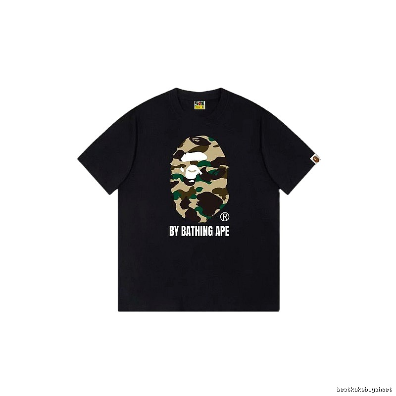 Bape camouflage style black T-shirt