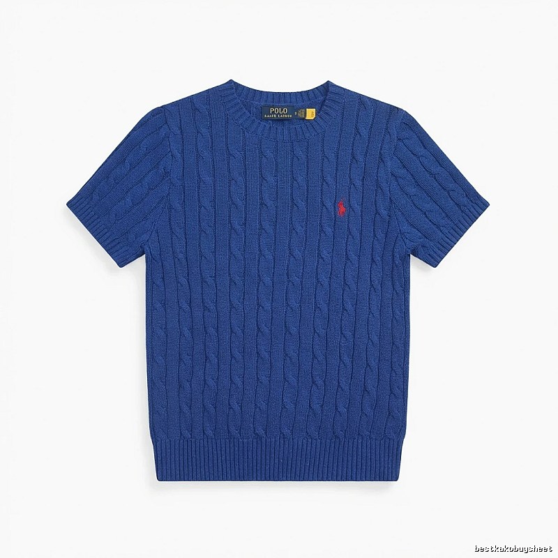 Blue knitted sweater of Ralph Lauren Polo series