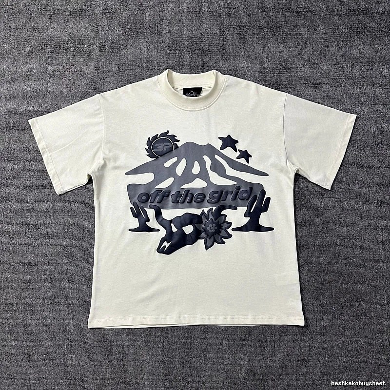Broken Planet Resort Graphic T-shirt White Cotton Bold with Premium Look