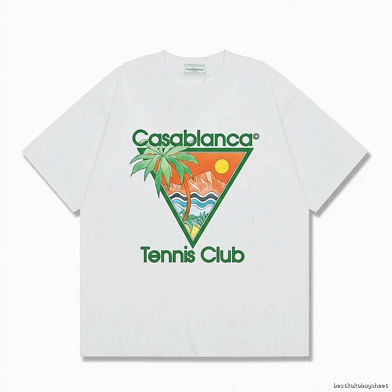 Casablanca Printed Casual White T-shirt