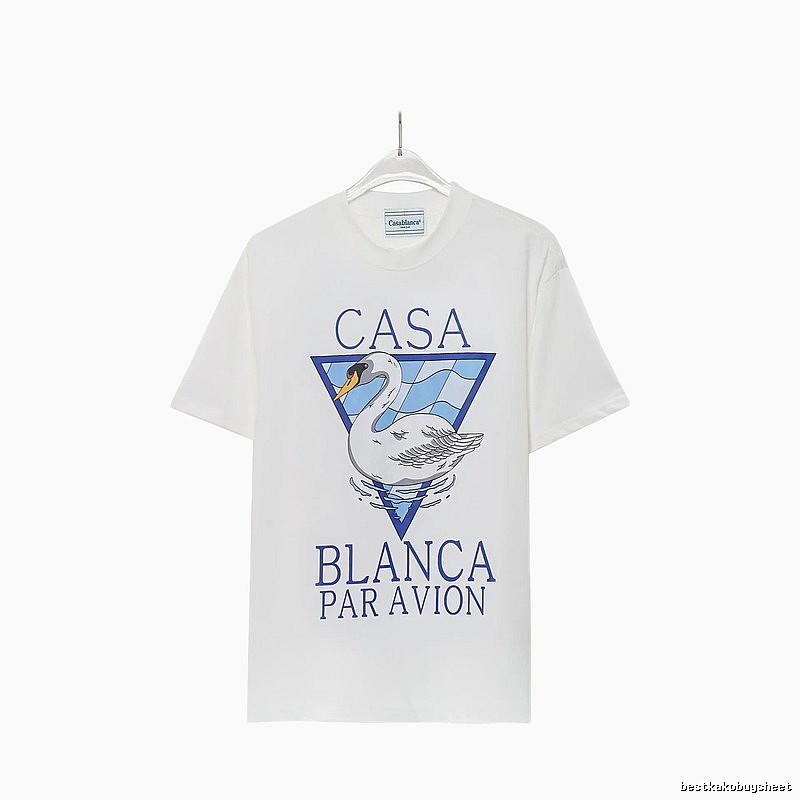 Casablanca Printed Fashionable White T-shirt