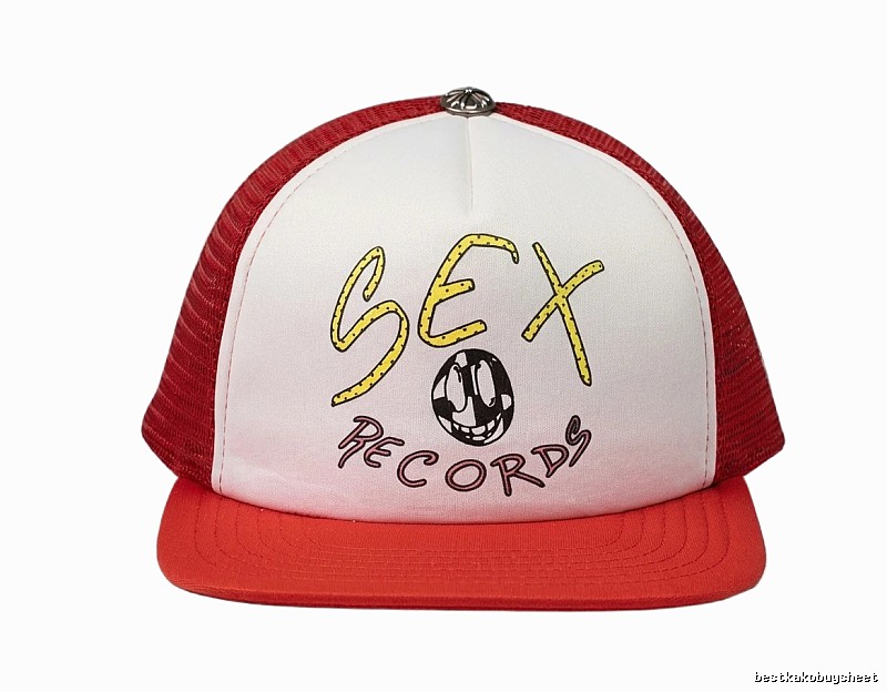 Chrome Hearts, a trendy and personalized brand, red and white hat
