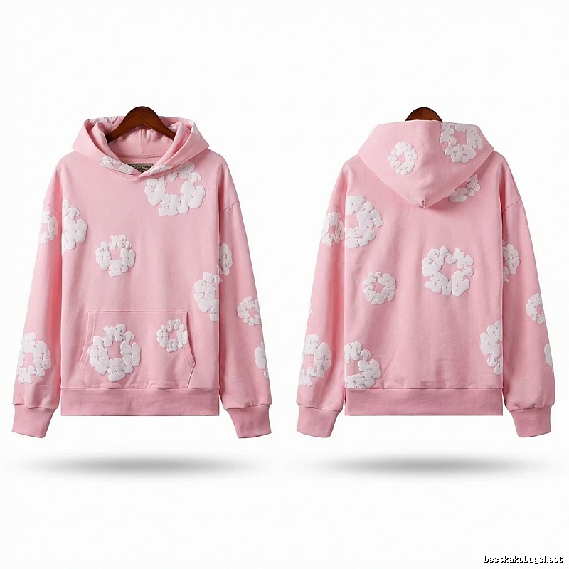 DENIM TEARS Floral Pink Hoodie