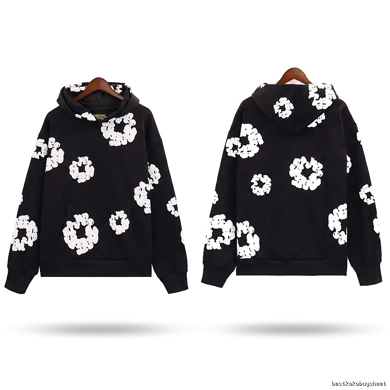 DENIM TEARS Printed Trendy Cool Black Sweatshirt