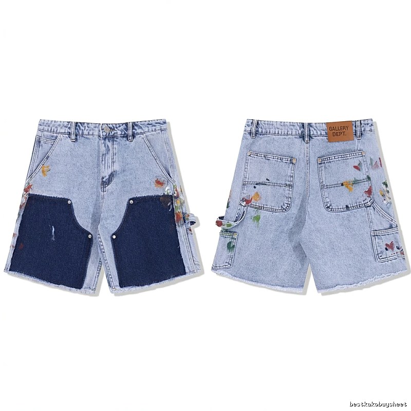 Gallery Dept Graffiti Style Denim Shorts