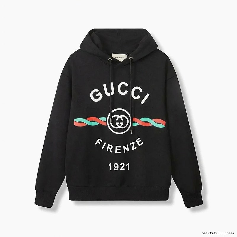 Gucci retro-style black hoodie
