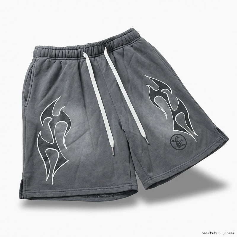 Hellstar Flame Ash Shorts