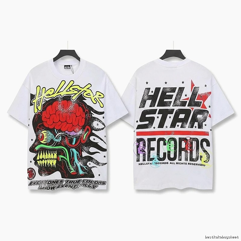 Hellstar Graffiti Style White T-shirt