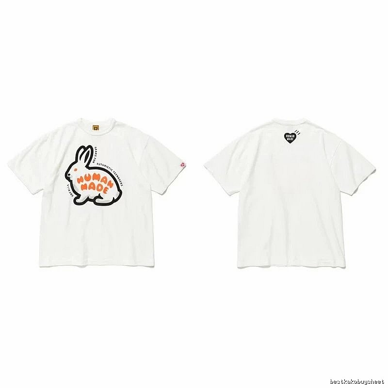Human Made Daily Heart logo T-shirt Black Green Human with Visual Detail