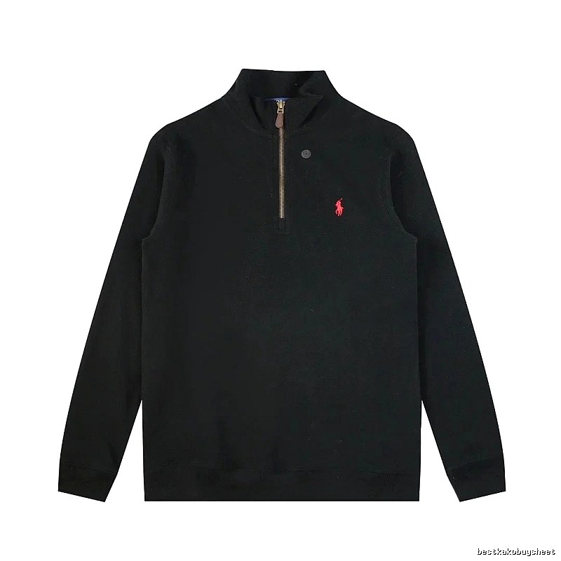 Lacoste Daily Quarter-zip sweatshirt Black Quarter Zip for City Outfits