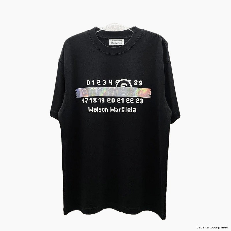 Maison Margiela Digital Trendy Black T-Shirt