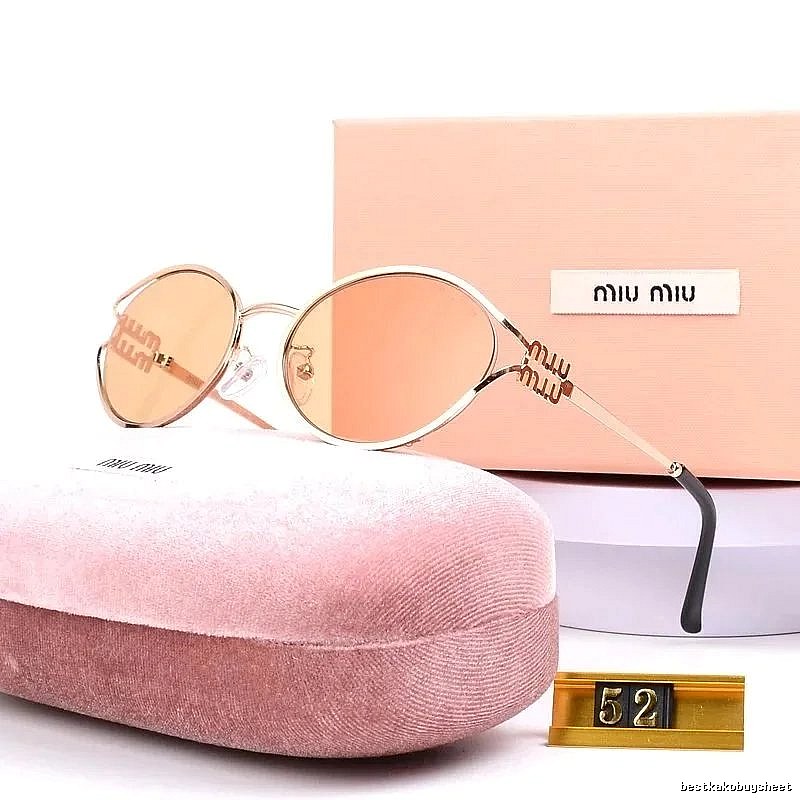 Miu Miu Streetwear Oversized sunglasses Black Oval Sunglasses with Logo Accent