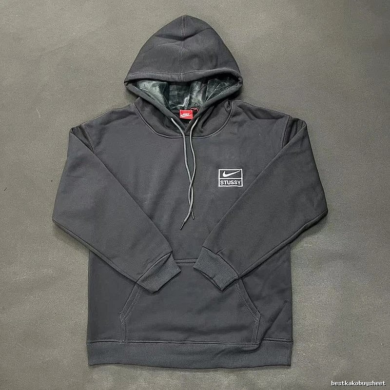 Nike Gray Zip Hoodie Smart Casual Swoosh
