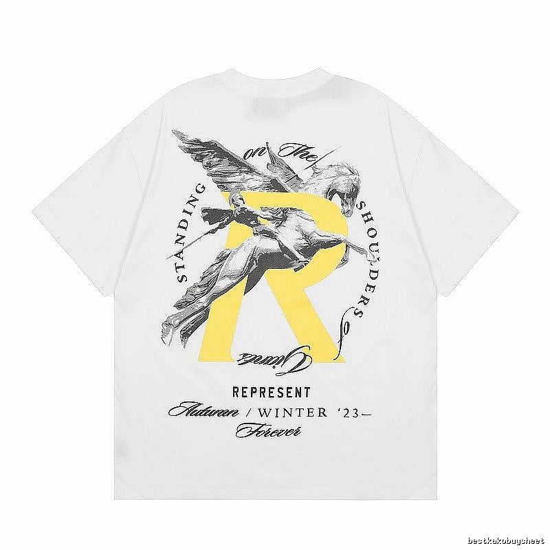 Represent White Style 857 Owners Club T-Shirt Statement Graphic Logo