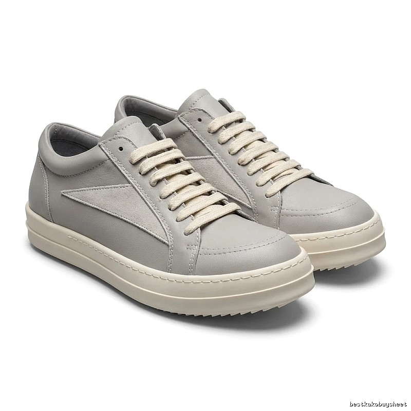 Rick Owens minimalist gray sneakers