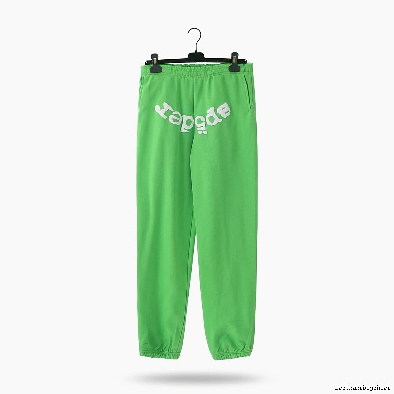 Sp5der Fluorescent Green Trendy Pants