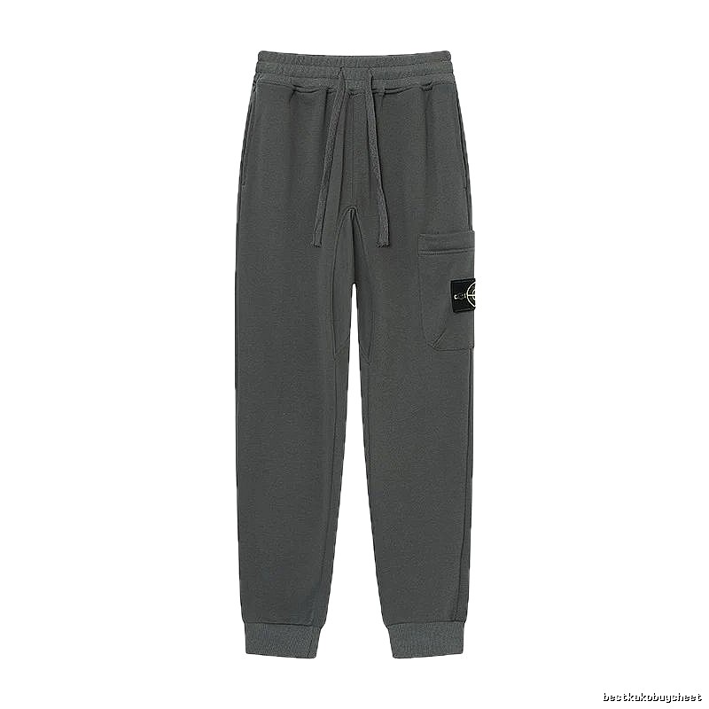 Stone Island Classic Street Style Dark Grey Jogger Sweatpants