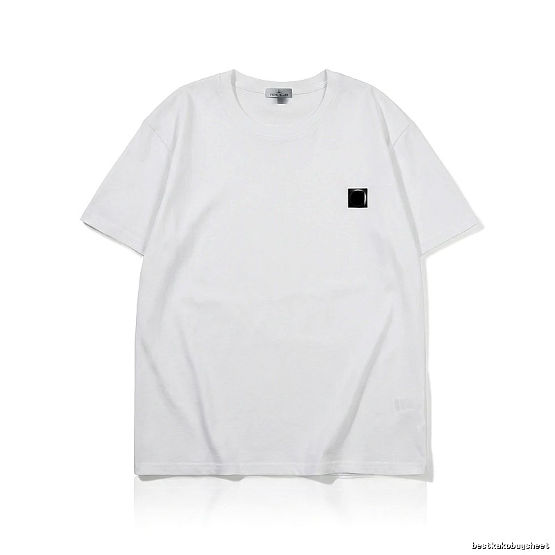 Stone Island minimalist style white T-shirt