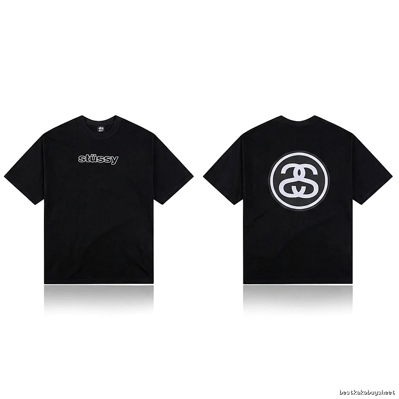 Stussy classic black T-shirt