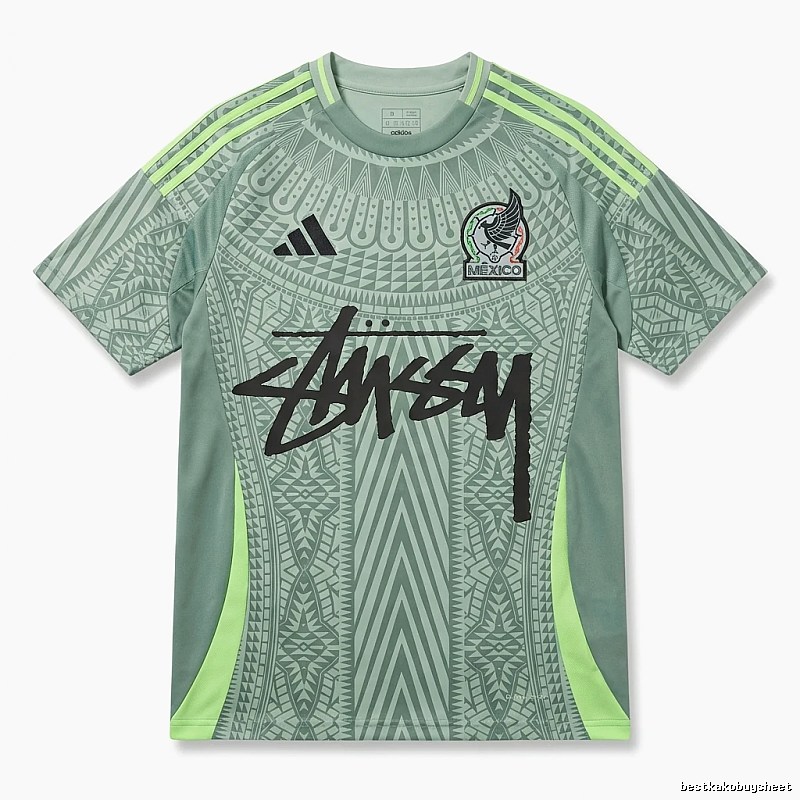 Stussy sporty gray-green short-sleeve