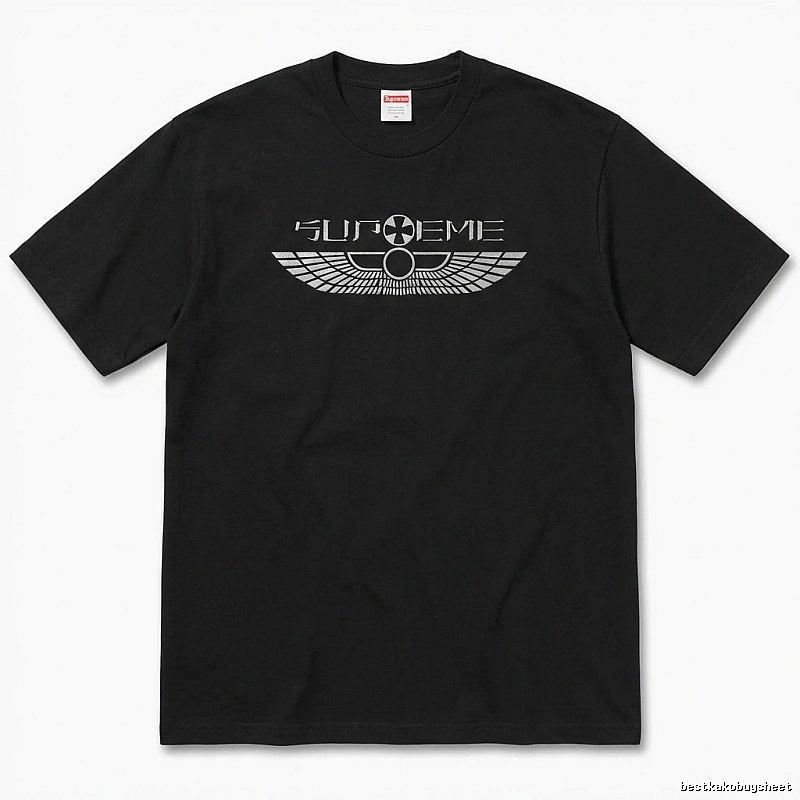 Supreme Flight Series Trendy Cool Black T-shirt