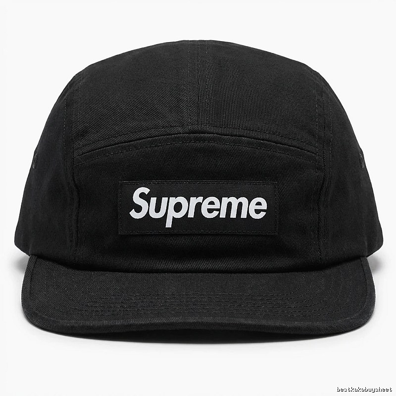 Supreme minimalist style black hat