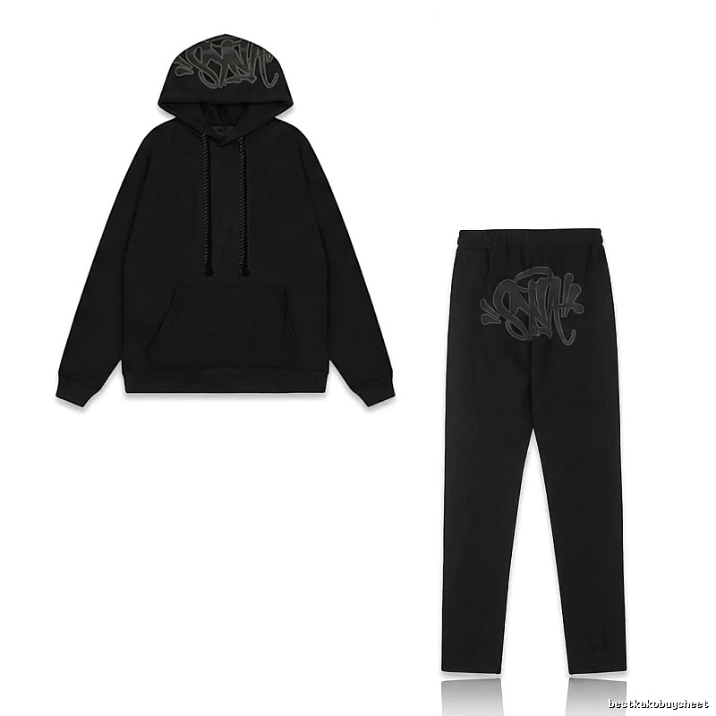 SynaWorld Trendy and Cool Style Black Suit