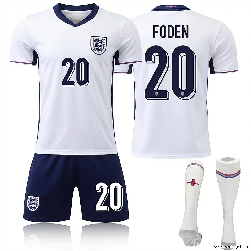 The England Foden No. 20 football jersey.
