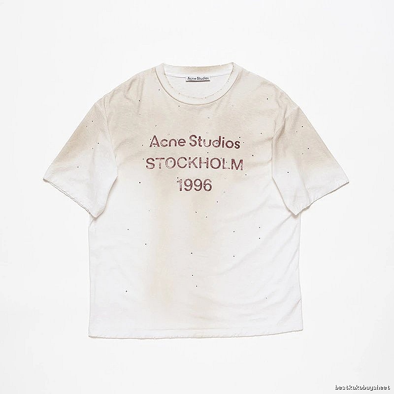 Acne Studios 2090-80 White Style Ac908056 Stockholm Logo T-Shirt Layered Outfit