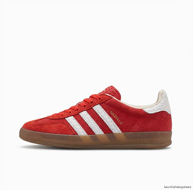 Adidas Gazelle retro-style red shoes