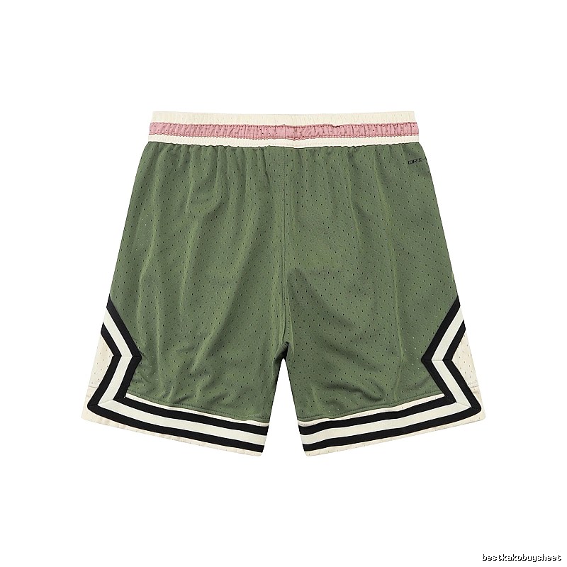 AJ retro-style green shorts