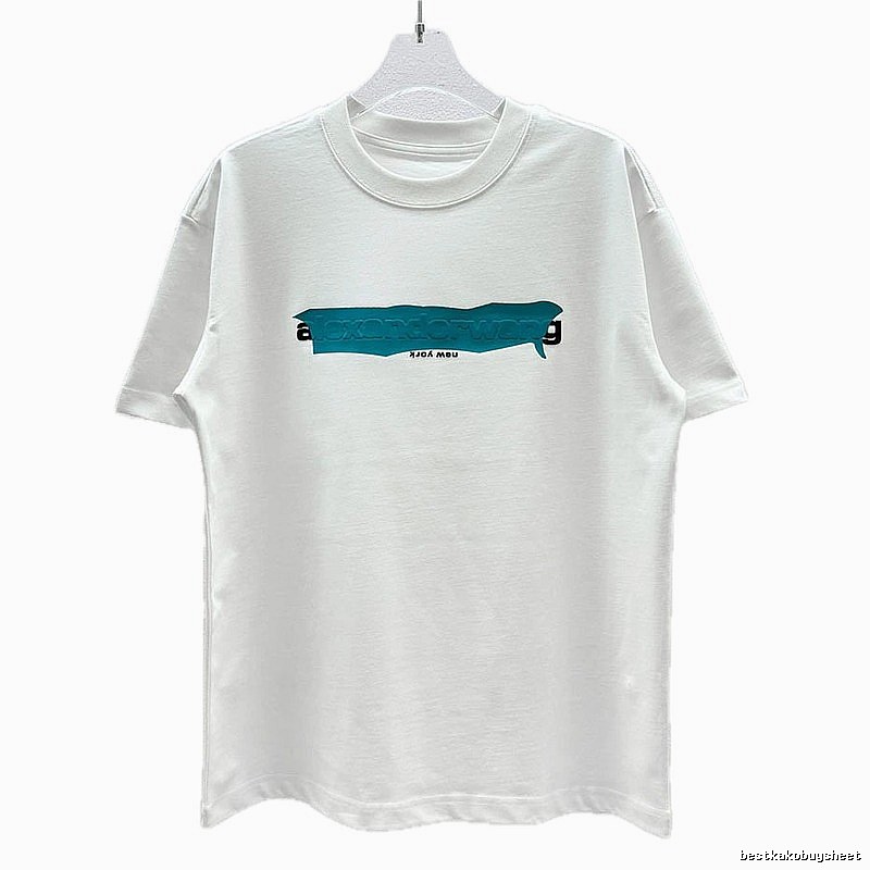 Alexander Wang Letter-Printed Streetwear White T-Shirt