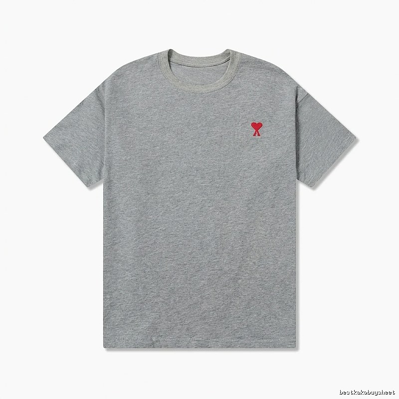 AMI Love Simple Style Grey T-shirt