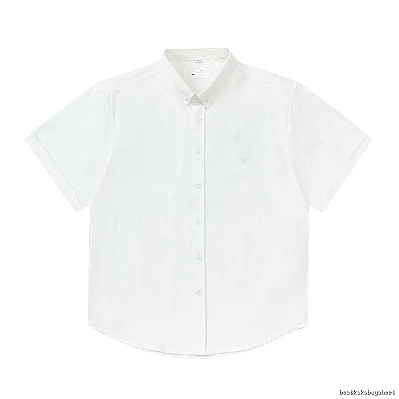 AMI Minimalist Style White Shirt