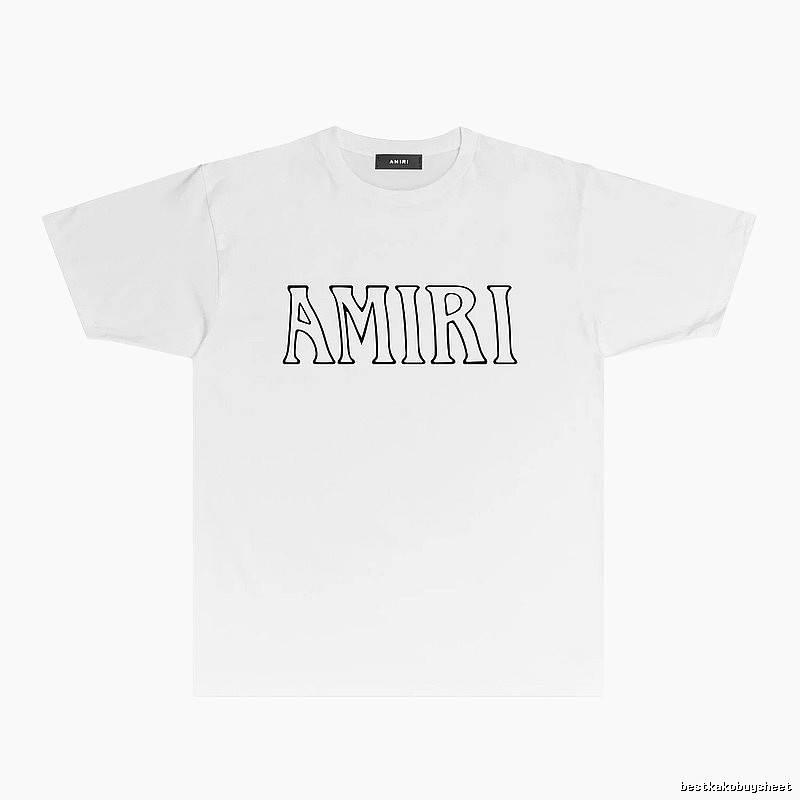 AMIRI Basic Style Simple White T-shirt