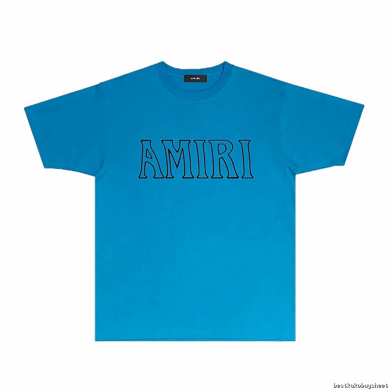 AMIRI minimalist blue T-shirt