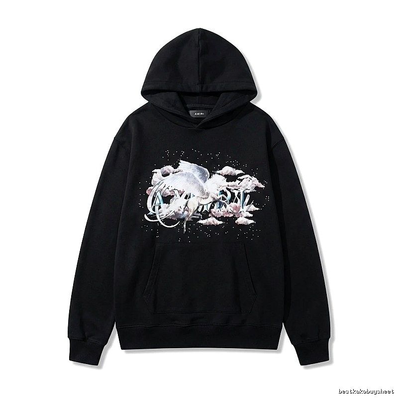 AMIRI Printed Trendy Black Sweatshirt
