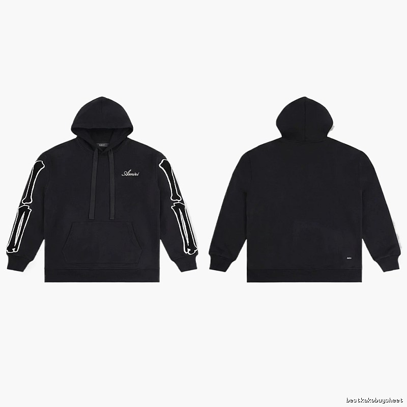 AMIRI Skull Style Black Hoodie