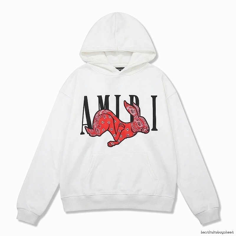 AMIRI White Sweatshirt with Rabbit Print