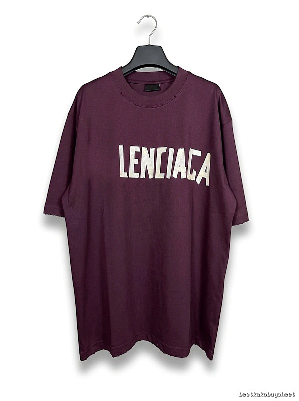 Balenciaga alphabet style purple T-shirt