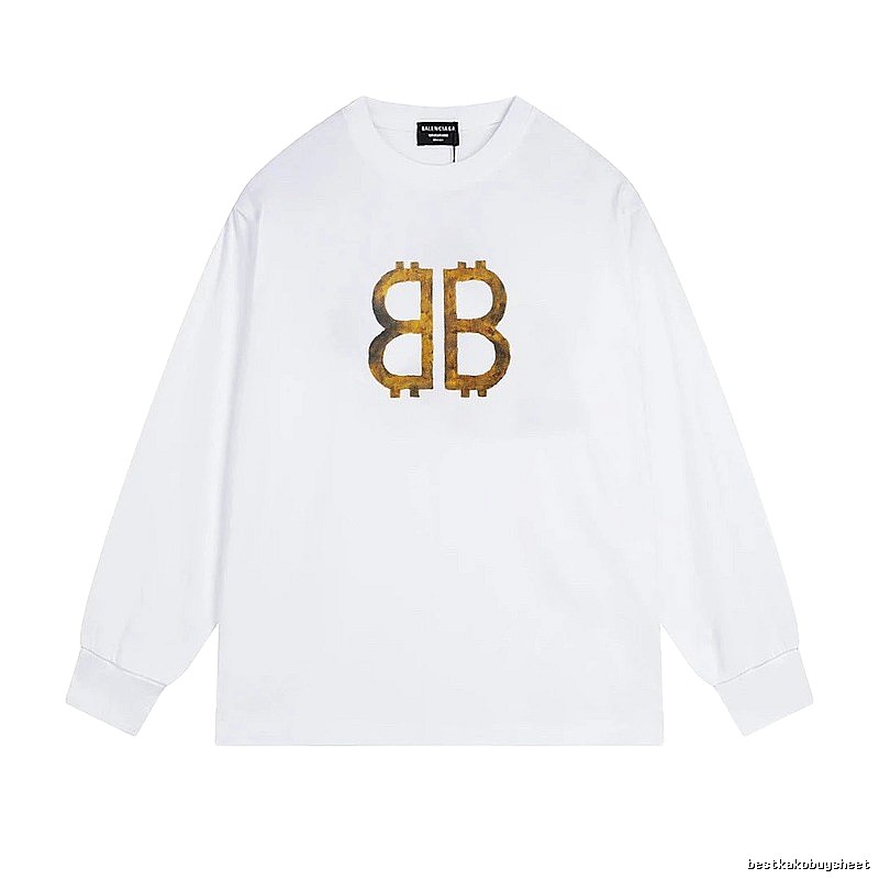 Balenciaga BB Print White T-shirt