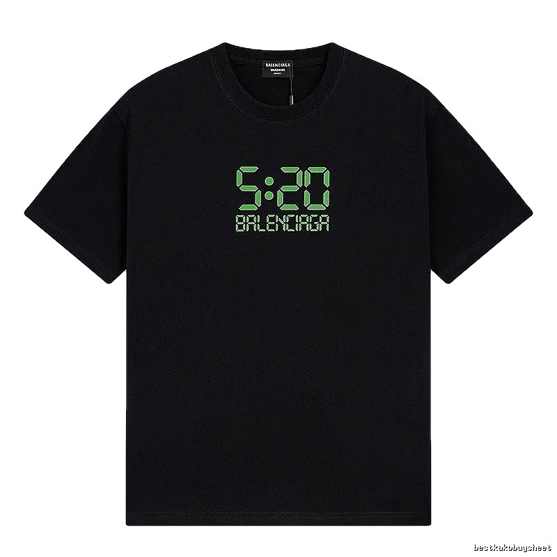 Balenciaga digital-style black T-shirt