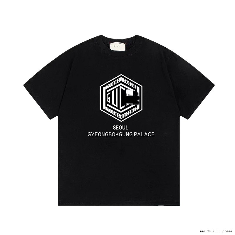 Balenciaga Graphic Printed Cool & Trendy Black Short-sleeve T-shirt