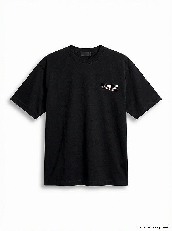 Balenciaga minimalist style black T-shirt